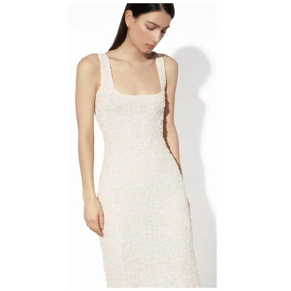 NWT Mara Hoffman Sloan Textured Sleeveless Column Midi-Dress Size XL - Picture 6 of 16